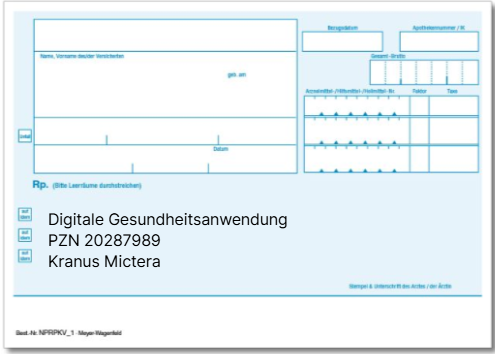 Kranus Mictera wird von den privaten Krankenkasse erstattet.
