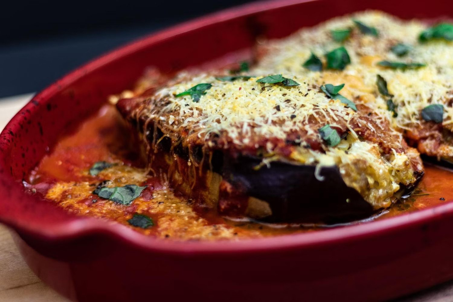 Auberginen-Auflauf mit Mozzarella