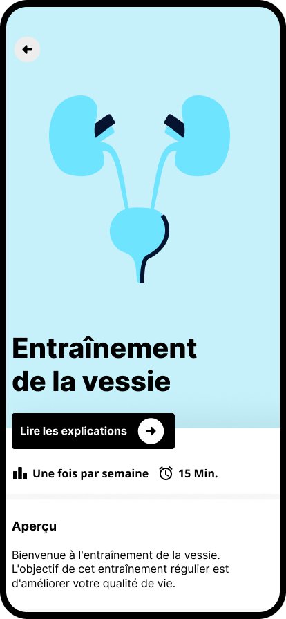 Entraînement de la vessie