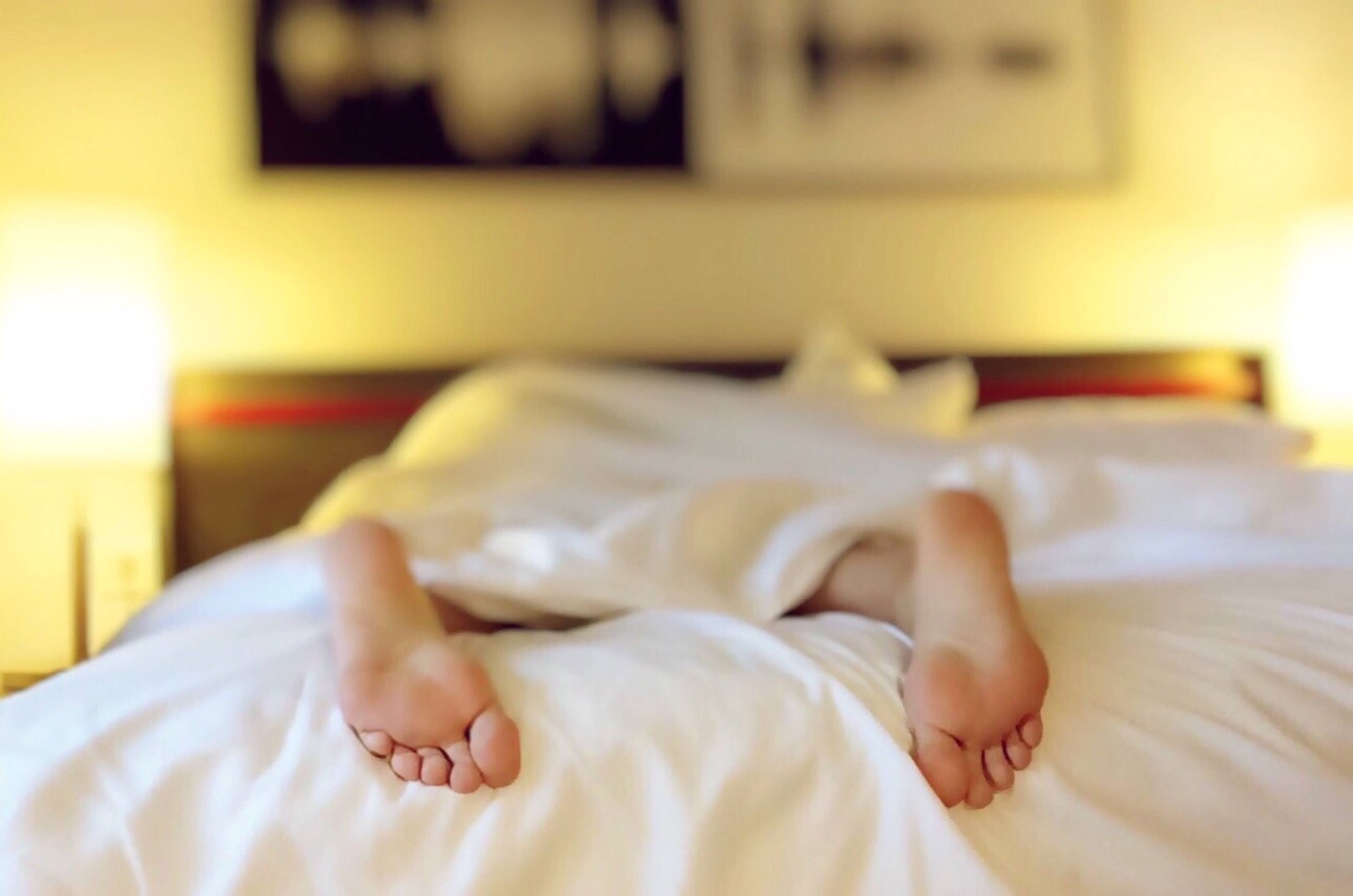 Kranus Edera: Person im Bett liegend