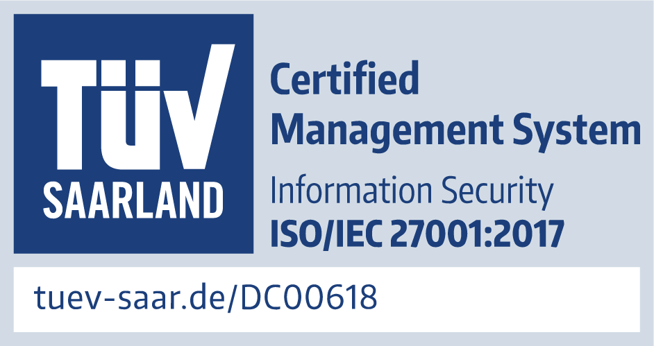 TÜV Saarland ISO/IEC 27001:2017