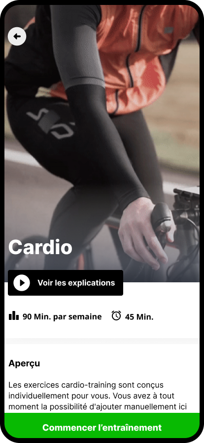 Entraînement cardiovasculaire
